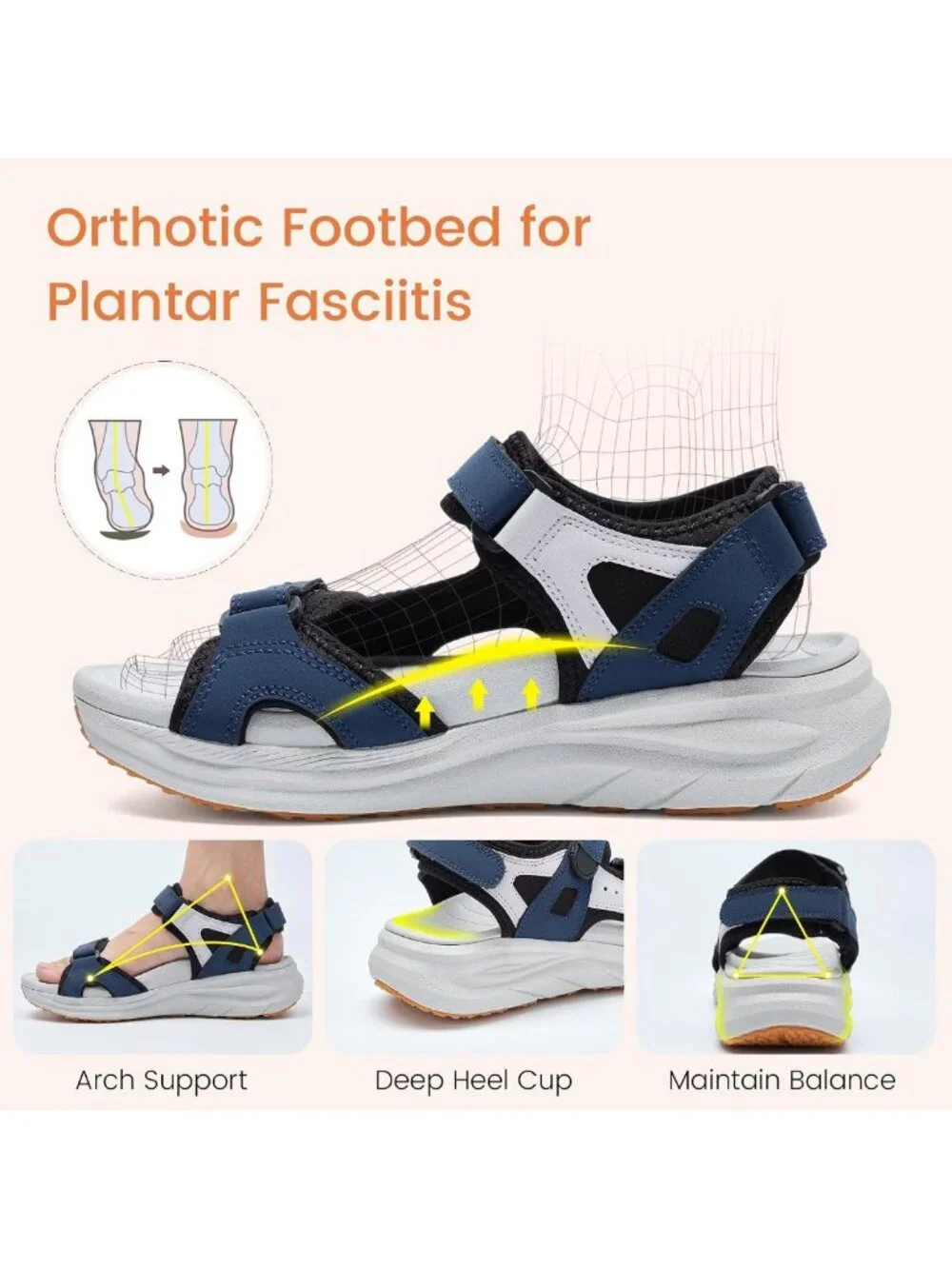 Comfortable Women's Hiking Sandals with Arch Support | Orthopedic & Wide Fit